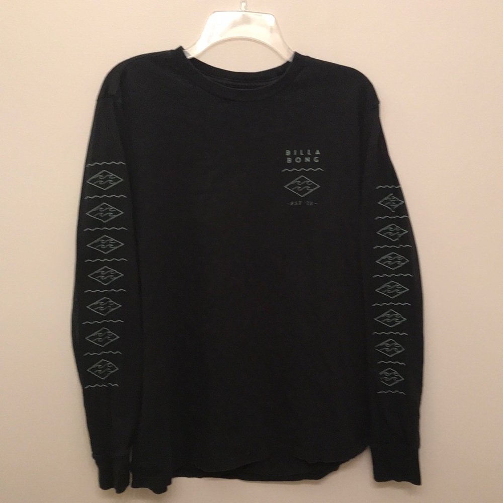 Billabong Black Long Sleeve T Shirt - Medium